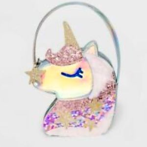 NWT Cat & Jack Unicorn Bag / Purse With Sequins